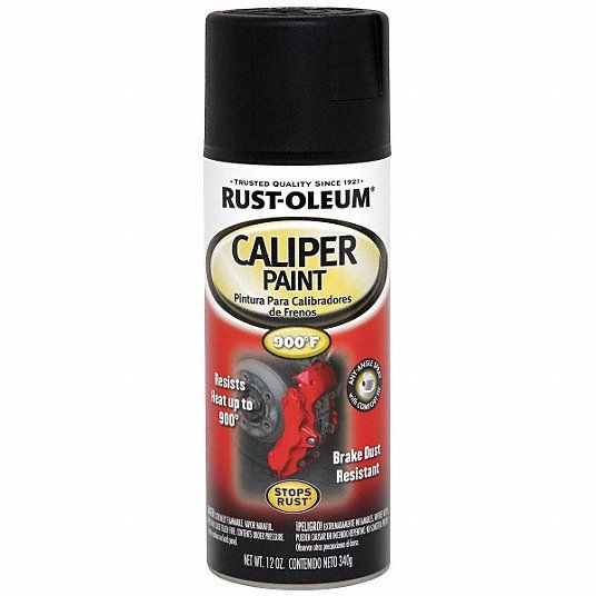 Spray Paint, Used On Metal, Gloss Black, 12 Oz.