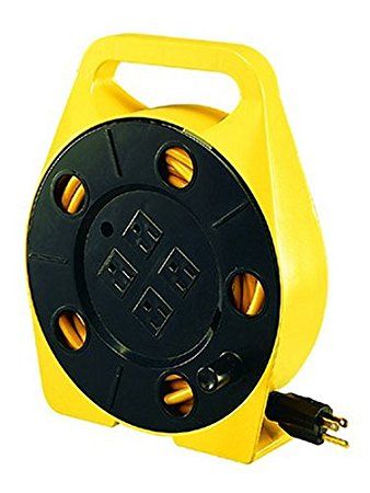 25ft Cord Reel w/Integrated Cord & 4 Outlets